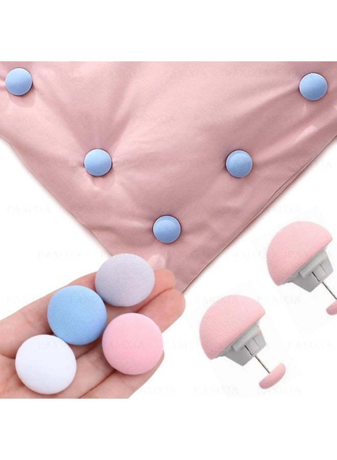 مجموعة مشابك تثبيت اللحاف مكونة من 12 قطعة - مشابك بلاستيكية قوية مزدوجة الجوانب لتثبيت الألحفة والوسائد والستائر، ومنع انزلاقها، والحفاظ على الفراش مرتبًا ومريحًا - Image 1